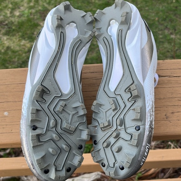 Rawlings Light Blue and Gray Kids Shoes - Picture 8 of 12